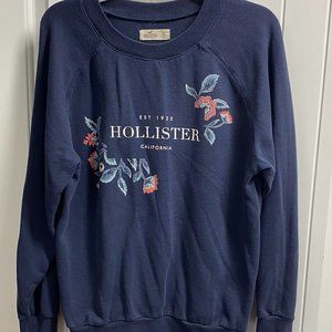 Hollister men's long sleeve pullover sweatshirt XL relaxed cotton blend pre owne